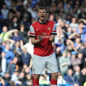 Per Mertesacker in Action: Chelsea vs. Arsenal, Premier League 2013-14 Per Mertesacker in Action: Chelsea vs. Arsenal, Premier League 2013-14