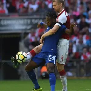 Per Mertesacker (Arsenal) Michy Batshuayi (Chelsea). Arsenal 1: 1 Chelsea. Arsenal win 4 Per Mertesacker (Arsenal) Michy Batshuayi (Chelsea). Arsenal 1: 1 Chelsea. Arsenal win 4