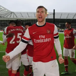 Per Mertesacker's Euphoric Reaction to Arsenal's Second Goal vs Swansea City (Mar 2013) Per Mertesacker's Euphoric Reaction to Arsenal's Second Goal vs Swansea City (Mar 2013)