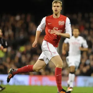 Per Mertesacker's Intense Focus: Fulham vs. Arsenal (2011-12)