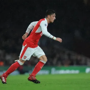 Mesut Ozil: In Action for Arsenal Against Stoke City, Premier League 2016-17