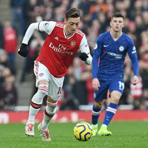 Mesut Ozil in Action: Arsenal vs Chelsea, Premier League 2019-2020, Emirates Stadium