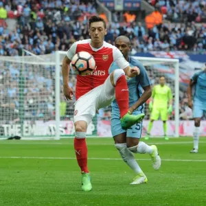 Mesut Ozil in Action: Arsenal vs Manchester City - FA Cup Semi-Final