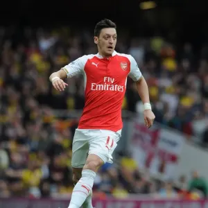 Mesut Ozil in Action: Arsenal vs. Watford, Premier League 2015-16 Mesut Ozil in Action: Arsenal vs. Watford, Premier League 2015-16