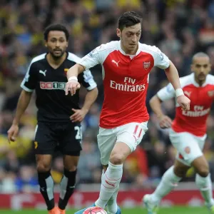 Mesut Ozil in Action: Arsenal vs. Watford, Premier League 2015-16 Mesut Ozil in Action: Arsenal vs. Watford, Premier League 2015-16