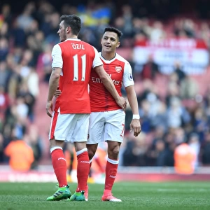 Mesut Ozil and Alexis Sanchez: A Dynamic Duo in Arsenal's Battle Against Manchester United (2016-17)
