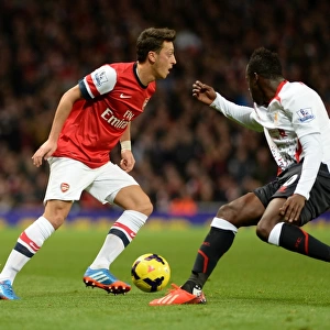 Mesut Ozil (Arsenal) Aly Cissokho (Liverpool). Arsenal 2: 0 Arsenal. Barclays Premier League