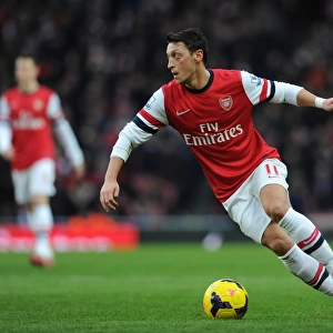 Mesut Ozil (Arsenal). Arsenal 2: 0 Fulham. Barclays Premier League. Emirates Stadium, 18 / 1 / 14