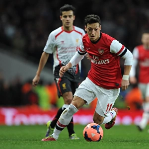 Mesut Ozil (Arsenal). Arsenal 2: 1 Liverpool. FA Cup 5th Round. Emirates Stadium, 16 / 2 / 14