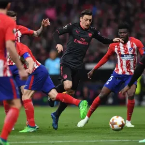 Mesut Ozil (Arsenal). Atletico Madrid 1: 0 Arsenal. Europe League Semi Final, 2nd Leg Mesut Ozil (Arsenal). Atletico Madrid 1: 0 Arsenal. Europe League Semi Final, 2nd Leg