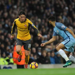 Mesut Ozil (Arsenal) Gael Clichy (Man City). Manchester City 2: 1 Arsenal. Premier League