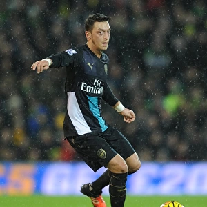 Mesut Ozil (Arsenal). Norwich City 1: 1 Arsenal. Barclays Premier League. Carrow Road