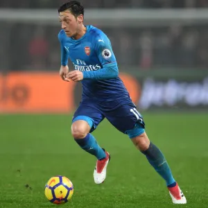 Mesut Ozil (Arsenal). Swansea 3: 1 Arsenal. Premier League. The Liberty Stadium, 30 / 1 / 18