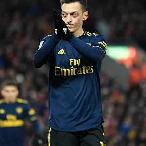 Mesut Ozil at Liverpool's Carabao Cup Match: Arsenal vs. Liverpool (2019-20)