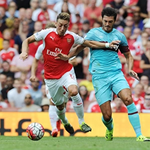 Mesut Ozil Outmaneuvers James Tomkins: Arsenal's Thrilling Start to 2015-16 Premier League Season