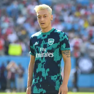 Mesut Ozil Prepares for Arsenal's Clash against Fiorentina at 2019 International Champions Cup, Charlotte