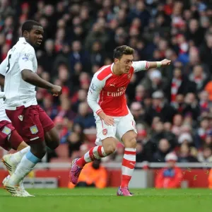 Prints of Season 2014-15 Prints: Arsenal v Aston Villa 2014-15