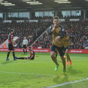 Mesut Ozil Scores First Arsenal Goal: Arsenal's Victory Over Bournemouth in 2015-16 Premier League