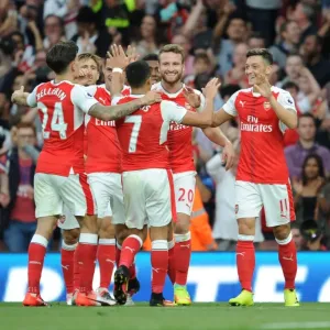 Mesut Ozil Scores Hat-Trick Print