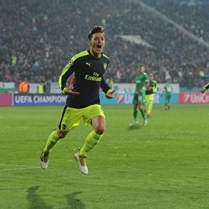 Mesut Ozil Scores His Third: Arsenal's Victory over Ludogorets Razgrad in UEFA Champions League (2016-17)