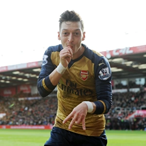 Mesut Ozil Scores the Winning Goal: Arsenal's Triumph at Bournemouth (2015-16)