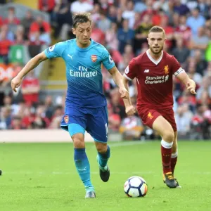 Mesut Ozil: Star Midfielder in Action Against Liverpool, 2017-18 Premier League