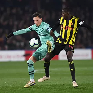 Mesut Ozil vs Abdoulaye Doucoure: Intense Clash in Watford v Arsenal Premier League Match, 2018-19