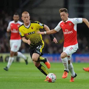 Mesut Ozil vs. Ben Watson: A Premier League Showdown - Arsenal vs. Watford (2015/16)