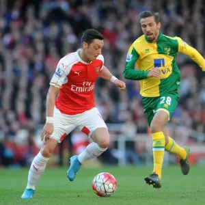 Mesut Ozil vs. Gary O'Neil: A Battle at the Arsenal vs. Norwich City, Premier League, 2016 Mesut Ozil vs. Gary O'Neil: A Battle at the Arsenal vs. Norwich City, Premier League, 2016