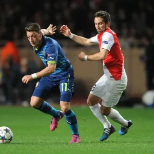 Mesut Ozil vs Joao Moutinho: Battle in the UEFA Champions League Round of 16 between Monaco and Arsenal