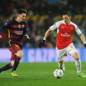 Mesut Ozil vs. Lionel Messi: A Champions League Battle