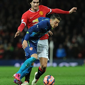 Mesut Ozil vs Marouane Fellaini: A Battle at Old Trafford - FA Cup Quarterfinal, Manchester United vs Arsenal, 2015