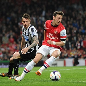 Mesut Ozil vs. Mathieu Debuchy: Clash at the Emirates, Arsenal vs. Newcastle United, Premier League 2013/14