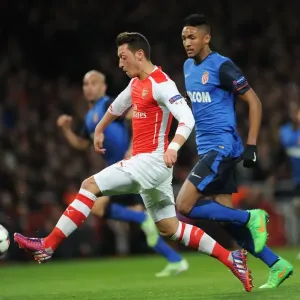 Mesut Ozil vs Wallace: Intense Battle in Arsenal's UEFA Champions League Clash Against AS Monaco
