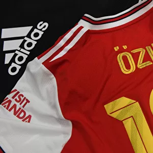 Mesut Ozil's Arsenal Jersey in Arsenal Changing Room Before Colorado Rapids Match