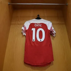Mesut Ozil's Arsenal Shirt in the Changing Room before Arsenal v Crystal Palace Match