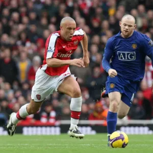 Mikael Silvestre Print (Arsenal vs Manchester United)