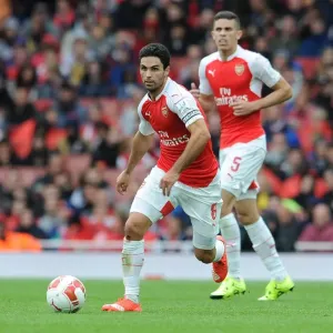 Mikel Arteta in Action: Arsenal vs. VfL Wolfsburg, Emirates Cup 2015/16