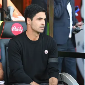 Mikel Arteta Before AFC Bournemouth vs Arsenal FC, Premier League 2022-23 Mikel Arteta Before AFC Bournemouth vs Arsenal FC, Premier League 2022-23