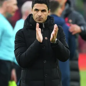 Mikel Arteta Applauds Arsenal Fans at Anfield After Liverpool Clash - Premier League 2022-23 Mikel Arteta Applauds Arsenal Fans at Anfield After Liverpool Clash - Premier League 2022-23