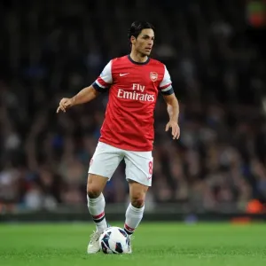 Mikel Arteta (Arsenal). Arsenal 0: 0 Everton. Barclays Premier League. Emirates Stadium, 16 / 4 / 13