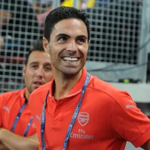 Mikel Arteta - Arsenal Football Club: Pre-Match Focus at the Singapore National Stadium, 2015