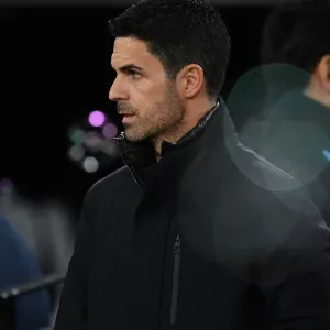 Mikel Arteta Before Arsenal's Carabao Cup Clash Against West Ham United, London 2023