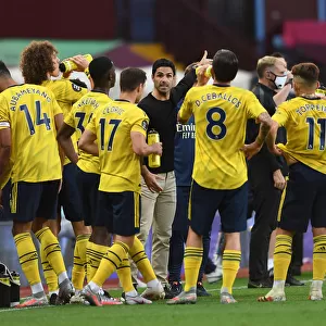 Mikel Arteta Directs Arsenal at Aston Villa: July 2020 Premier League Match