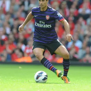Mikel Arteta Focused Print, Liverpool vs Arsenal 2012 Match Mikel Arteta Focused Print, Liverpool vs Arsenal 2012 Match