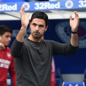 Mikel Arteta at Ibrox: Arsenal's Pre-Season Encounter with Rangers, Glasgow 2021