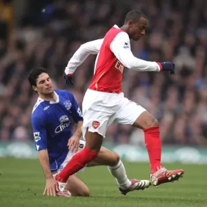 Mikel Arteta and Justin Hoyte Clash: Everton's 1-0 Victory Over Arsenal at Goodison Park, March 2007 Mikel Arteta and Justin Hoyte Clash: Everton's 1-0 Victory Over Arsenal at Goodison Park, March 2007