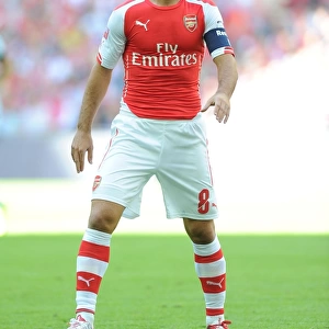 Mikel Arteta Leads Arsenal Against Manchester City - FA Community Shield 2014/15