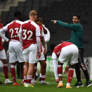 Mikel Arteta Leads Arsenal Training at MK Dons Pre-Season Friendly