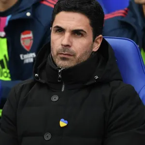 Mikel Arteta Before Leicester City vs Arsenal FC Premier League Clash (2022-23) Mikel Arteta Before Leicester City vs Arsenal FC Premier League Clash (2022-23)
